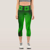 Emerald Wave Capri Leggings (Vorderseite)