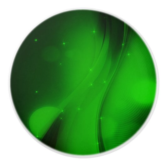 Emerald Wave Keramikknauf (Vorderseite)