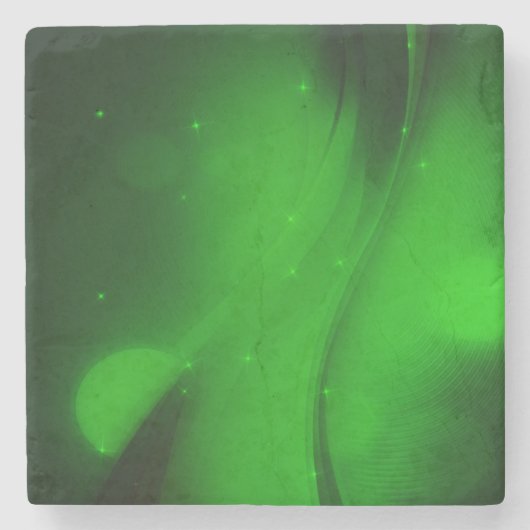 Emerald Wave Steinuntersetzer (Vorderseite)