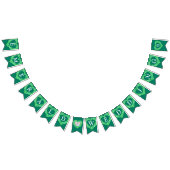 Emerald Wedding 55-jähriges Foto Wimpelkette (Alle)