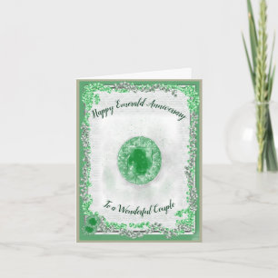 Emerald Wedding Anniversary Card Karte