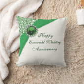 Emerald Wedding Anniversary Throw Kissen (Decke)