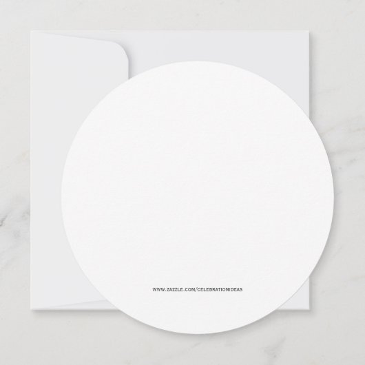 Emerald Wedding Einladung (Rückseite)