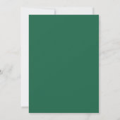 Emerald-Wein-Hochzeit bemalt Einladung (Rückseite)
