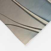 Emerald Whisper - Aquamarine und goldene Abstrakte Fleecedecke (Ecke)