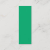 Emerald + White Custom Calling Card Telefonnummerkarte (Vorderseite)