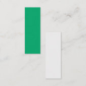 Emerald + White Custom Calling Card Telefonnummerkarte (Vorne/Hinten)