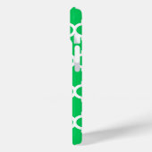 Emerald White Marokkaner #5 Navy 3 Initial Monogra Case-Mate iPhone Hülle (Rückseite / Links)