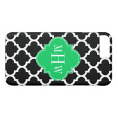 Emerald Whmarokkanisch #5 Navy Name Monogram Case-Mate iPhone Hülle (Rückseite (Horizontal))