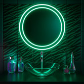 Emerald Wild Glam Zebra Stripe Fliese