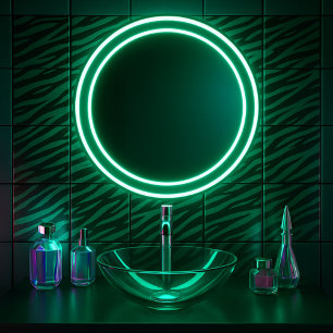 Emerald Wild Glam Zebra Stripe Fliese