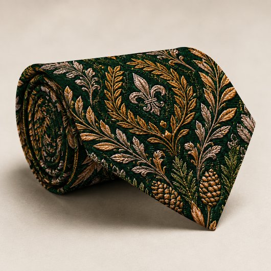 Emerald Winter Barock Luxus-Hochzeit Krawatte