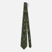 Emerald Winter Barock Luxus-Hochzeit Krawatte (Vorderseite)