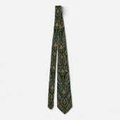 Emerald Winter Barock Luxus-Hochzeit Krawatte (Rückseite)
