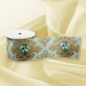 Emeralds und Gold Satinband