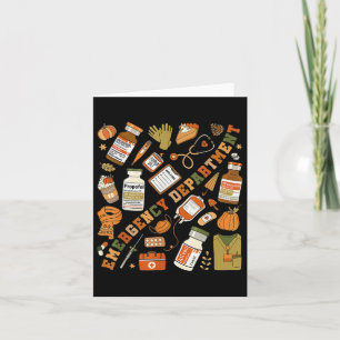 Emerge Department Halloween Er Nurse Emerg Karte