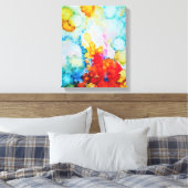 Emergence Abstrakte alkoholfarbene Malerei Leinwanddruck (Insitu (Schlafzimmer))