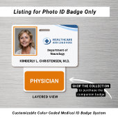  Emergency Codes Hospital Employee Photo ID Badge Ausweis