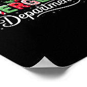 Emergency Department Christmas Santa Er Poster (Ecke)