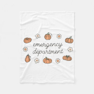Emergency Department Fall Pumpkins Ed Er Thanksgiv Fleecedecke