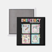 Emergency Department Funny Er Nurse Halloween Soky Magnet (Vorderseite/Rückseite)