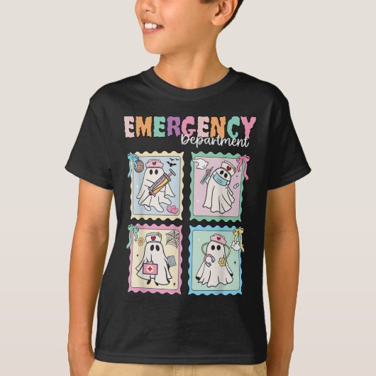 Emergency Department Funny Er Nurse Halloween Soky T-Shirt (Vorderseite)