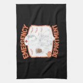 Emergency Department Funny Halloween Nurse Essenti Geschirrtuch (Vertikal)