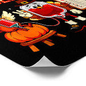 Emergency Department Gobble Crew Thanksgiving Nurs Poster (Ecke)