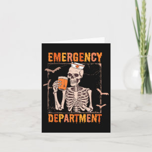 Emergency Department Halloween Nurse Emergency Roo Karte