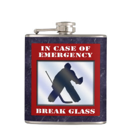 Emergency Hockey Goalie Hip Flask Flachmann