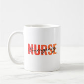 Emergency Nurse Life Bold Typography Kaffeetasse (Links)