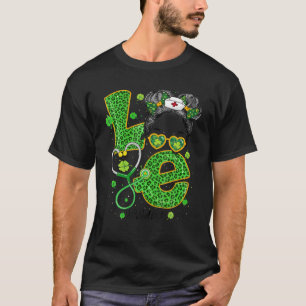 Emergency Nurse Squad Pflege St Patrick Day Gnome T-Shirt