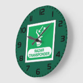 Emergency Radar Transponder Safety Sign Große Wanduhr (Winkel)