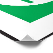 Emergency Radar Transponder Safety Sign Poster (Ecke)