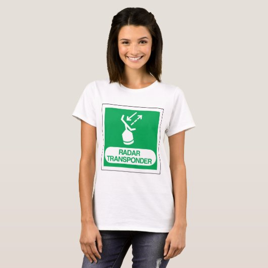 Emergency Radar Transponder Safety Sign T-Shirt (Vorne ganz)