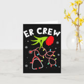 Emergency Room Christmas Er Crew Nurse Xmas Holida Karte (Gelbe Blume)