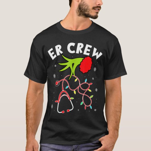 Emergency Room Christmas Er Crew Nurse Xmas Holida T-Shirt (Vorderseite)