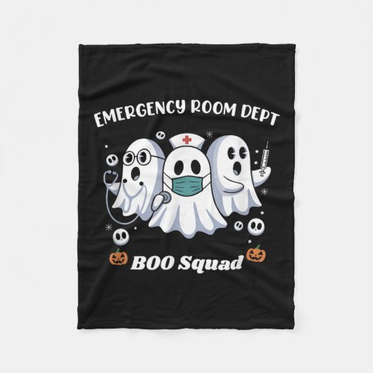 Emergency Room Department Er Dept Halloween Crew B Fleecedecke (Vorderseite)