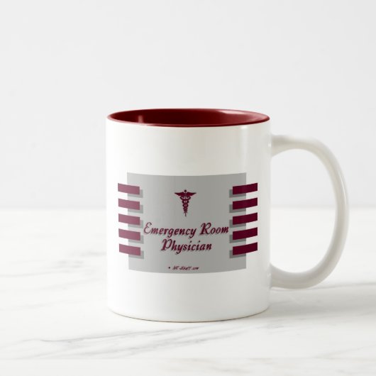 Emergency Room DocGray Zweifarbige Tasse (Rechts)