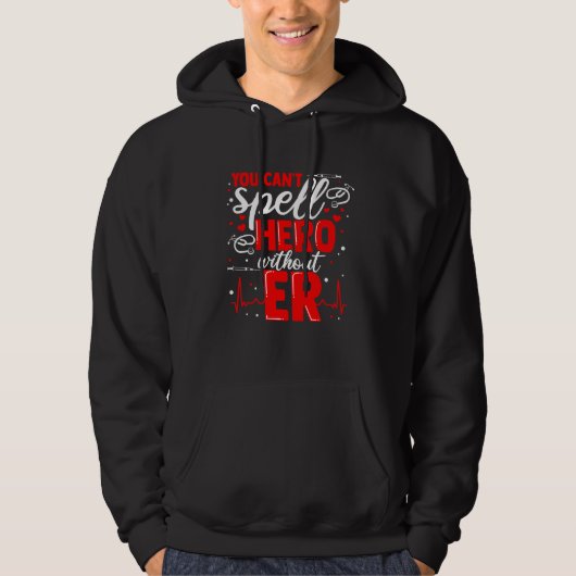 Emergency Room Nurse Appreciation ER like in Hero Hoodie (Vorderseite)