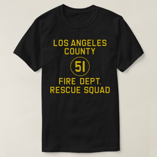 Emergency Squad 51 Side of Truck Reproduction Logo T-Shirt (Design vorne)