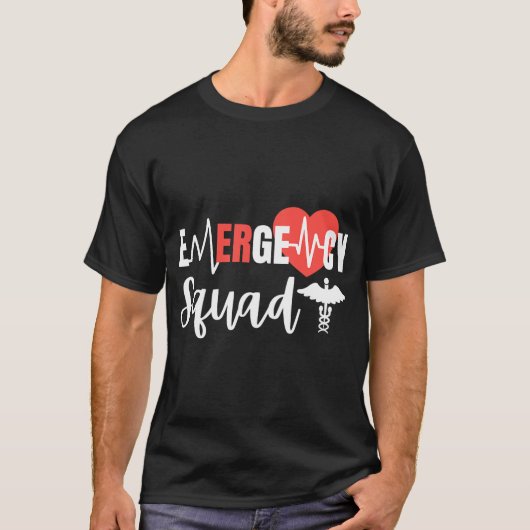 Emergency Squad ER Room Hospital für EMT Studieren T-Shirt (Vorderseite)