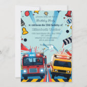 Emergency Vehicles party  invitation    Einladung (Vorderseite)