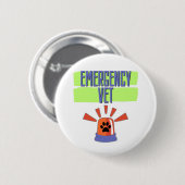 Emergency Vet – Veterinary Emergency Design Button (Vorne & Hinten)