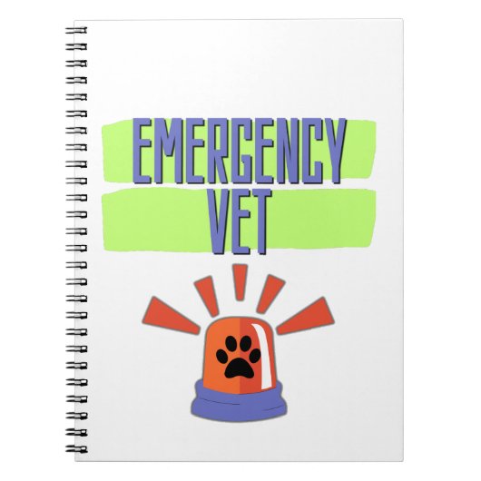 Emergency Vet – Veterinary Emergency Design Notizblock (Vorderseite)