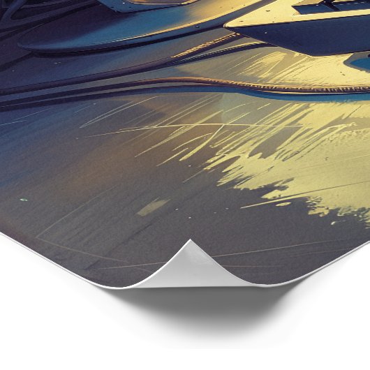 Emergent A.I. - Funny Satirisch Art Poster (Ecke)