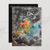 Emerging - Abstrakt von Gene Foltuz Mini Print Postkarte (Vorne/Hinten)