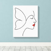 Emerging Flügel - verstecktes Schmetterlingsheilpo Leinwanddruck (Insitu (Holzboden))