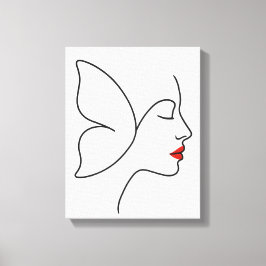 Emerging Flügel - verstecktes Schmetterlingsheilpo Leinwanddruck