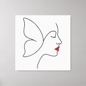 Emerging Flügel - verstecktes Schmetterlingsheilpo Leinwanddruck (Vorderseite)